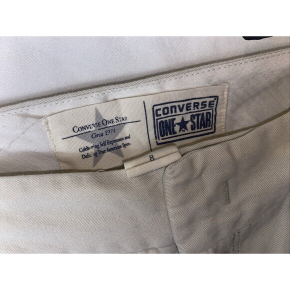 Converse Womens Sz 8 Pants Wide Leg Khaki Light Weight Pockets - Skateboard B2 - Picture 9 of 12